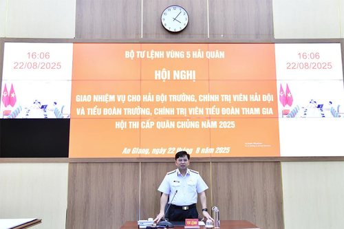 Vùng 5 Hải quân giao nhiệm vụ cho cán bộ tham gia hội thi cấp Quân chủng năm 2025
