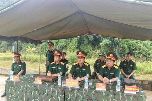 Cục Quân huấn - Nhà trường kiểm tra huấn luyện tại Tiểu đoàn Bộ binh 1, Trung đoàn 741