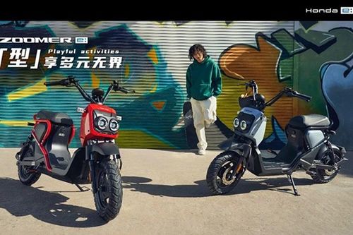 Cận cảnh Honda Zoomer e: - xe máy điện 'siêu gọn' chỉ 23 triệu đồng