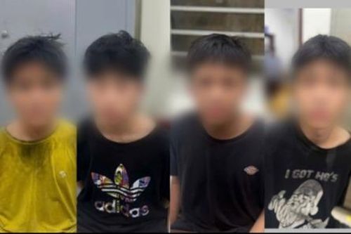 Bắt giữ 4 thiếu niên cướp xe máy trên đường Hà Nội