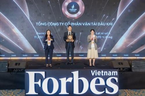 PVTrans lần thứ 5 được Forbes vinh danh trong Top 50 công ty niêm yết tốt nhất Việt Nam năm 2025