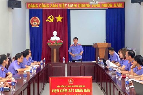 Kiểm tra công tác sắp xếp, tinh gọn tổ chức bộ máy tại VKSND Khu vực 9 - Đồng Nai