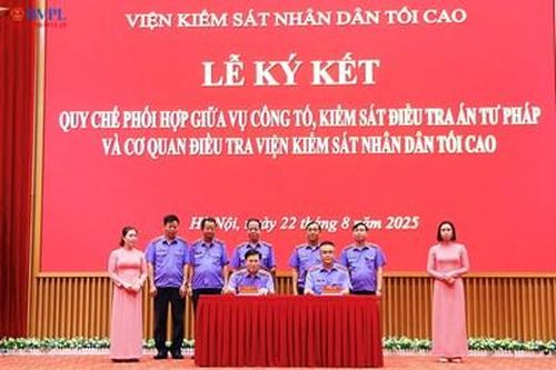 Ký Quy chế phối hợp công tác giữa Vụ 6 và Cơ quan điều tra VKSND tối cao
