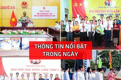 Nghệ An: Thông tin nổi bật ngày 22/8
