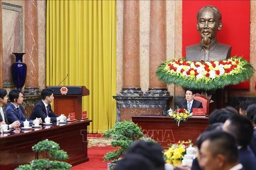 Chủ tịch nước tiếp đoàn Thanh niên Đảng LDP và các nghị sĩ trẻ Nhật Bản