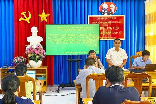 Tập huấn sử dụng AI trong quản lý, bảo vệ rừng