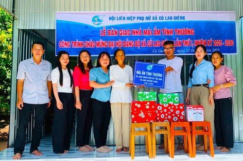 Xã Cù Lao Giêng bàn giao 3 Mái ấm Tình thương