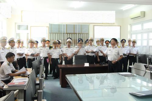 Lữ đoàn 954 đón đoàn học viên Học viện Hải quân học tập kinh nghiệm huấn luyện sẵn sàng chiến đấu