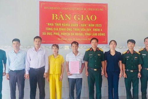 Xã Đạ Tẻh 3 khởi công xây Nhà tình nghĩa cho gia đình quân nhân