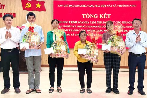 Xã Trường Ninh: Hoàn thành, đưa vào sử dụng 299 nhà ở cho người dân có hoàn cảnh khó khăn