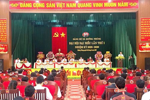 Đại hội Đảng bộ xã Hướng Phùng lần thứ I, nhiệm kỳ 2025 - 2030