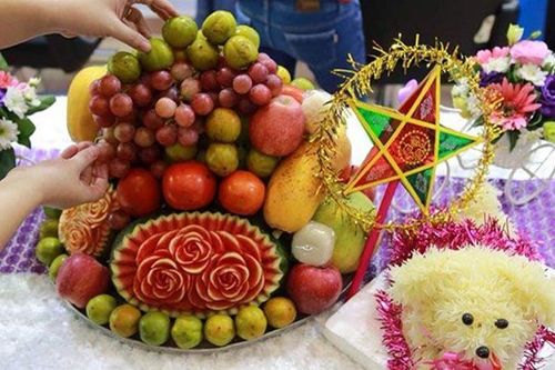 Cách bày mâm ngũ quả Trung thu đơn giản nhưng đẹp mắt