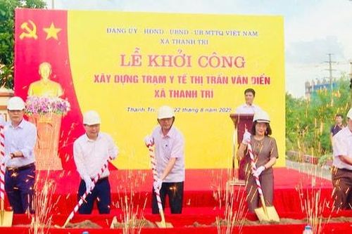 Xã Thanh Trì khởi công xây dựng Trạm Y tế thị trấn Văn Điển