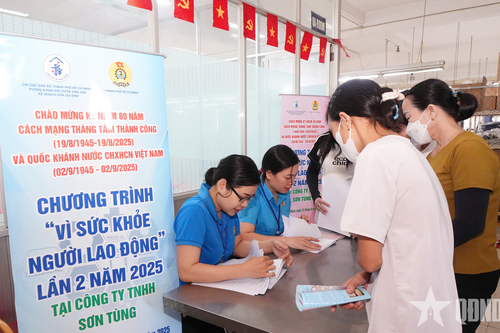 TP Hồ Chí Minh: Chung tay chăm sóc sức khỏe nữ công nhân