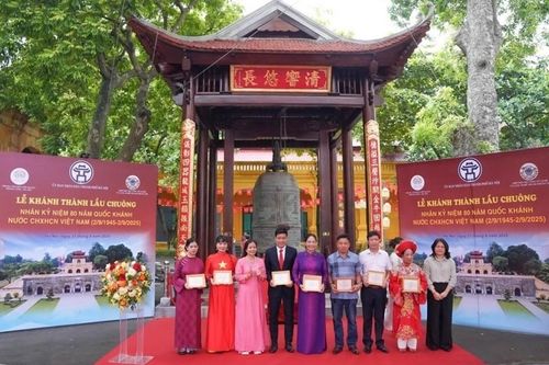 Khánh thành lầu chuông tại Hoàng thành Thăng Long - Hà Nội