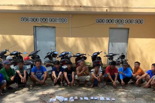 Bắt quả tang 18 đối tượng đá gà qua mạng ăn thua bằng tiền ở tỉnh An Giang