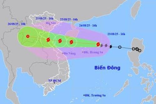 Bão số 5 gây rủi ro thiên tai cấp 4 cho vùng biển Thanh Hóa đến TP Huế