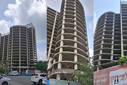 Cận cảnh tổ hợp khách sạn gần 20 tầng bỏ hoang trên 'đất vàng' Kim Mã