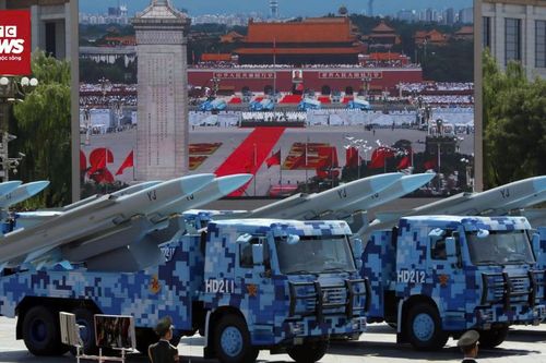 Duyệt binh ở Trung Quốc: Tên lửa siêu thanh 'Ưng kích' YJ-17 uy lực ra sao?