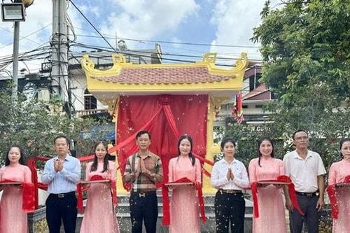 Phường Phú Lương khánh thành, gắn biển bia di tích Đình Văn Nội
