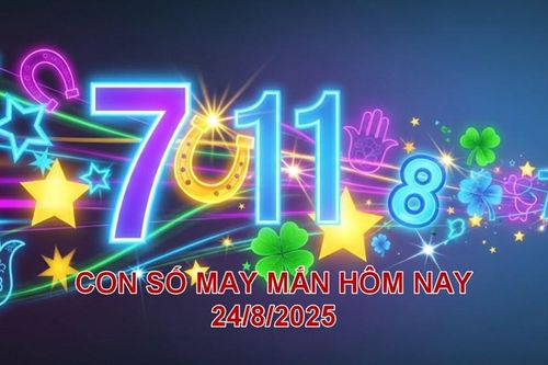 Con số may mắn hôm nay Chủ nhật ngày 24.8.2025 của 12 con giáp
