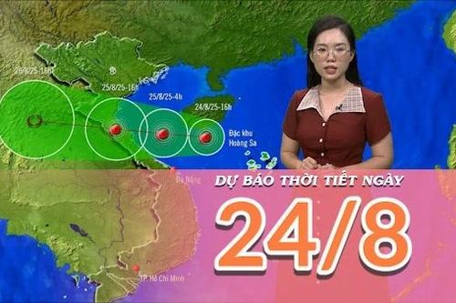 Dự báo thời tiết ngày 24/8/2025: Bão số 5 gây gió mạnh trên biển