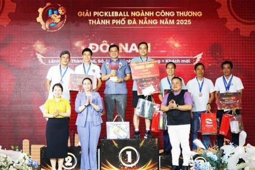 Bế mạc và trao các giải thưởng Giải pickleball Ngành Công Thương TP Đà Nẵng năm 2025