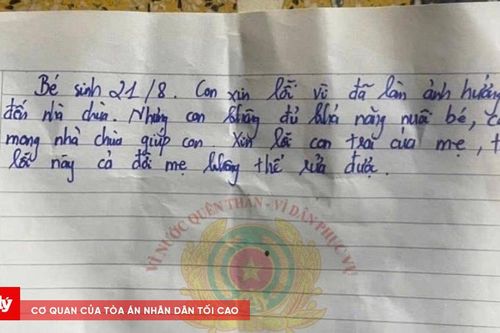 Bé sơ sinh bị bỏ rơi ở cổng chùa cùng thư tay người mẹ