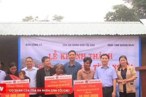 Trao tặng 6 căn nhà tình nghĩa tại Đắk Lắk và Quảng Ngãi