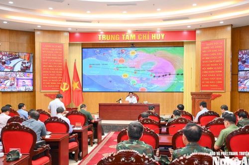 Thành lập Sở Chỉ huy tiền phương của Chính phủ, phục vụ chỉ đạo, điều hành ứng phó bão số 5 (Kajiki) tại Nghệ An