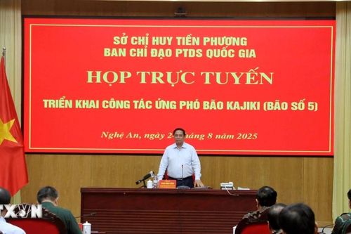 Thủ tướng Phạm Minh Chính trực tiếp chỉ đạo ứng phó bão số 5 tại Nghệ An