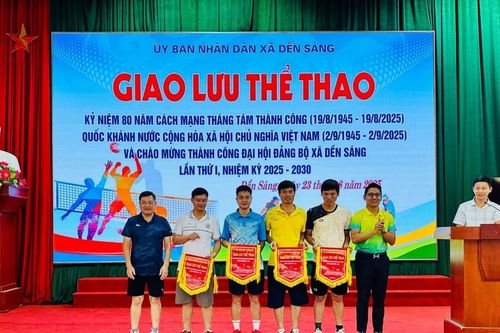 Dền Sáng sôi nổi giao lưu thể thao chào mừng 80 năm Cách mạng Tháng Tám, Quốc khánh 2/9