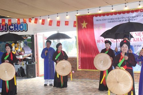 Giao lưu dân ca quan họ mừng 80 năm Quốc khánh 2/9