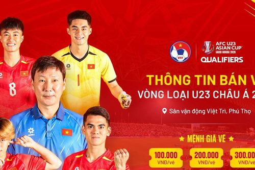 Mở bán vé trực tuyến xem Đội tuyển U23 Việt Nam thi đấu Giải Bóng đá U23 châu Á 2026 tại Phú Thọ