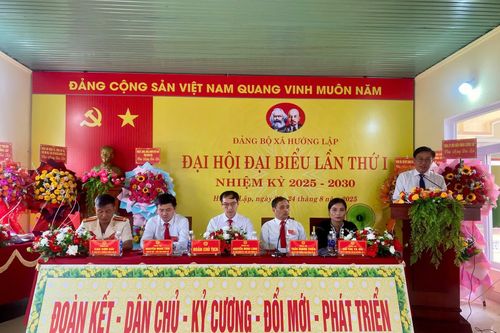 Đại hội Đại biểu Đảng bộ xã Hướng Lập lần thứ I, nhiệm kỳ 2025 - 2030
