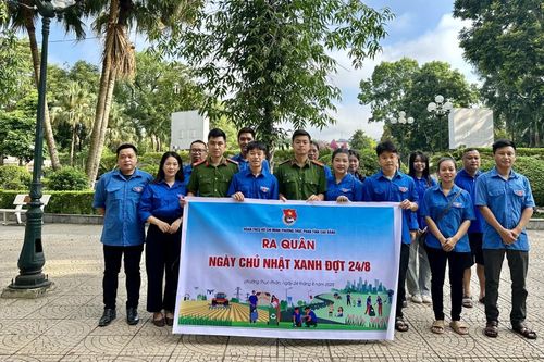 Đoàn phường Thục Phán ra quân 'Ngày Chủ nhật xanh'