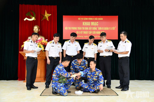 Vùng 5 Hải quân khai mạc Hội thi phong trào thi đua xây dựng 'Đơn vị quân y 5 tốt'