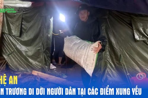 Nghệ An khẩn trương di dời người dân tại các điểm xung yếu
