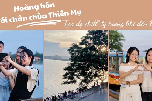 Hoàng hôn dưới chân chùa Thiên Mụ: 'Tọa độ chill' lý tưởng khi đến Huế