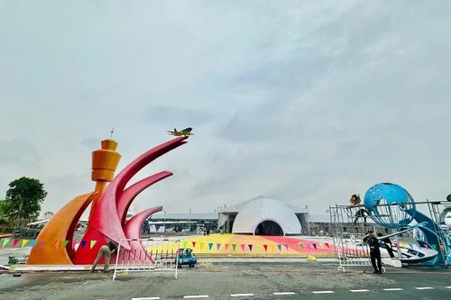 Đảm bảo an toàn các công trình tạm tại Triển lãm Thành tựu kinh tế - xã hội