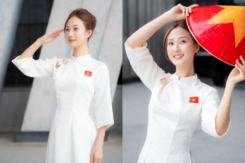 'Hot girl ở trọ' đốn tim fan với vẻ đẹp thuần Việt, rạng rỡ chào mừng 2/9