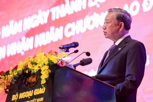 Toàn văn phát biểu của Tổng Bí thư Tô Lâm tại Lễ kỷ niệm 80 năm Ngày thành lập ngành Ngoại giao
