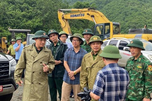 Kiểm tra công tác ứng phó bão số 5 tại khu vực biên giới đất liền tỉnh Thanh Hóa
