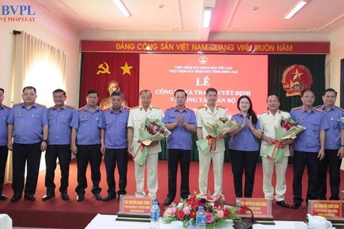 VKSND tỉnh Đồng Nai công bố Quyết định cán bộ và khen thưởng đột xuất