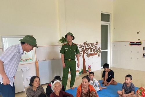 Xã Quỳnh Phú di dời 1.705 người dân đến nơi tránh, trú an toàn trước bão số 5