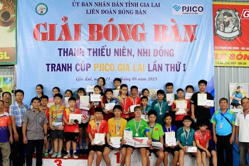 Sôi nổi Giải Bóng bàn thanh thiếu niên, nhi đồng tranh Cúp PJICO lần thứ I-2025