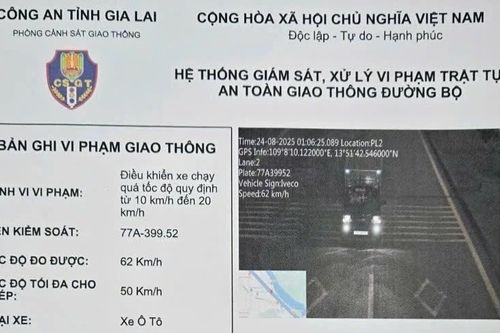 Xử lý tài xế ô tô 11 lần vi phạm tốc độ trong chưa đầy 3 tháng