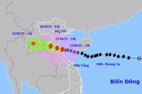 Bão số 5 trên khu vực bờ biển Nghệ An - Hà Tĩnh, khu vực biển Khánh Hòa có gió giật cấp 7