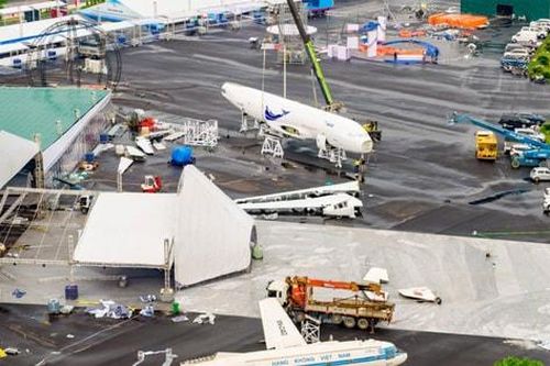 Bảo đảm tuyệt đối an toàn công trình tại Triển lãm thành tựu kinh tế - xã hội trong bão số 5