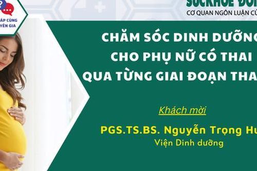 Talk hỏi đáp cùng chuyên gia: Chăm sóc dinh dưỡng cho phụ nữ có thai qua từng giai đoạn thai kỳ